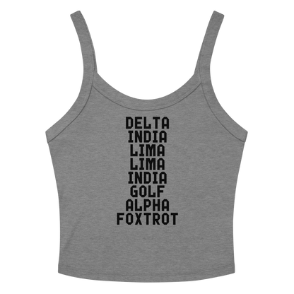 "DILLIGAF" printed on a athletic heather tbd
