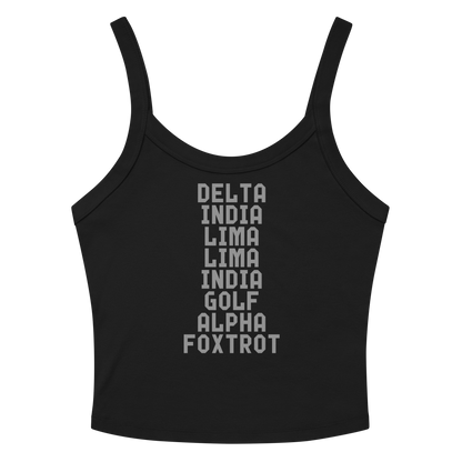 "DILLIGAF" printed on a solid black blend tbd