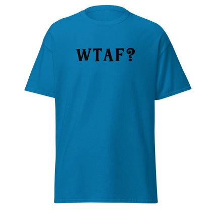 "WTAF?" printed on a sapphire on an invisible body