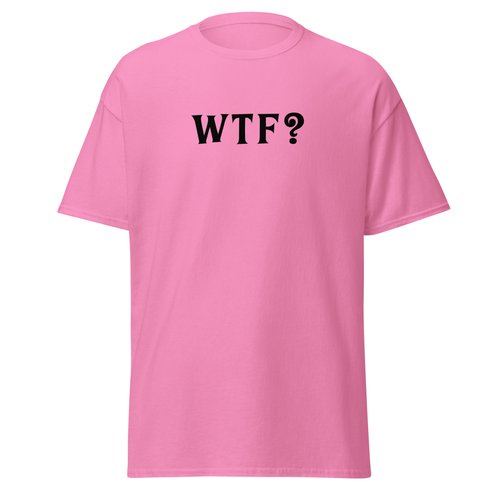 "WTF? (What the f#ck?)" printed on a azalea on an invisible body