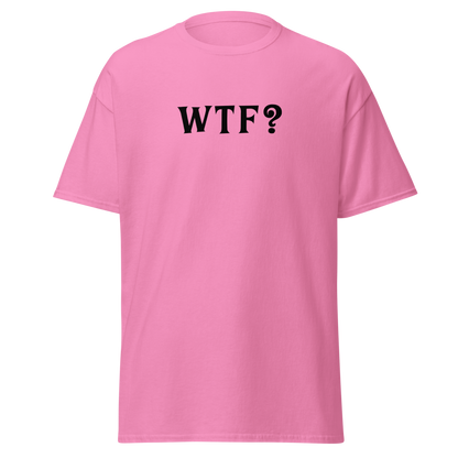 "WTF? (What the f#ck?)" printed on a azalea on an invisible body