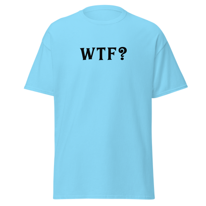 "WTF? (What the f#ck?)" printed on a sky on an invisible body